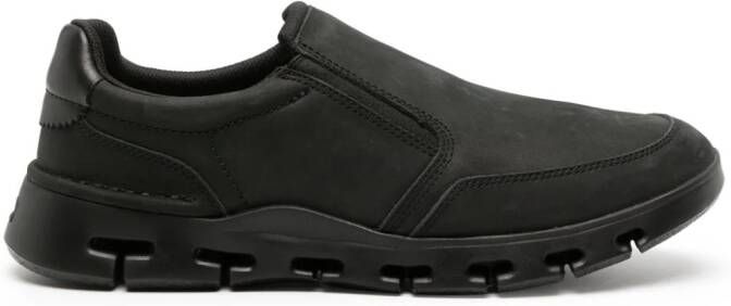 Clarks Nature X Step leather sneakers Black
