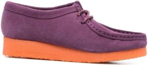 Clarks Originals colour-block lace-up loafers Purple