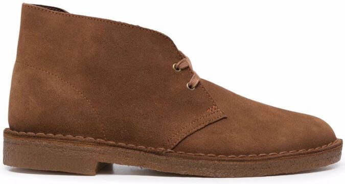 Clarks Originals lace-up suede boots Brown