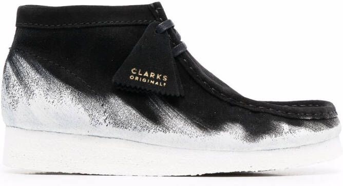 Clarks Originals Wallabee dip-dye boots Black