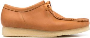 Clarks Originals Wallabee leather boat shoes Brown