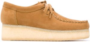 Clarks Originals Wallacraft suede flatform shoes Neutrals