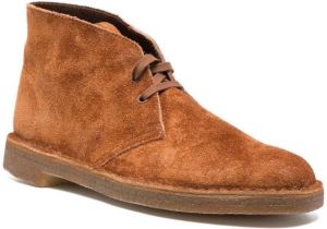 Clarks suede lace-up boots Brown