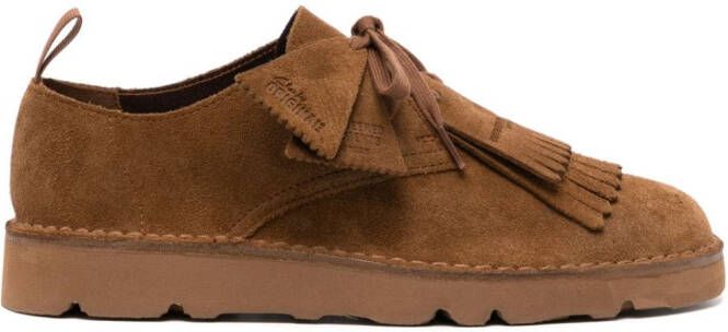 Clarks x Engineered Garments Desert Khan suede shoes Brown