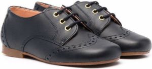 CLARYS embossed derby shoes Blue