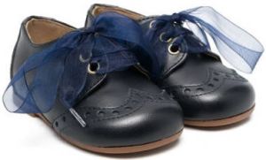 CLARYS embossed derby shoes Blue