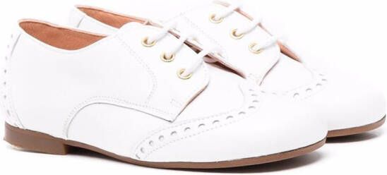 CLARYS embossed derby shoes White