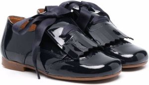 CLARYS lace-up high-shine loafers Blue