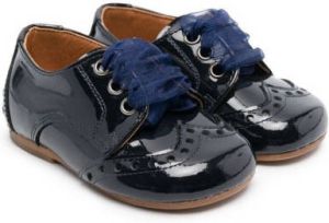 CLARYS patent leather brogues Blue