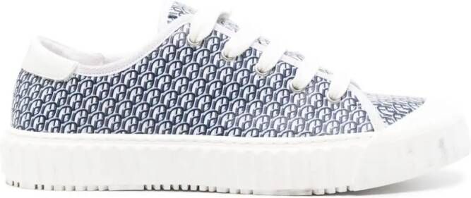 Claudie Pierlot monogram-pattern sneakers Blue