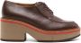 Clergerie Anja 75mm leather oxford shoes Brown - Thumbnail 1