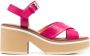 Clergerie Charline leather sandals Pink - Thumbnail 1
