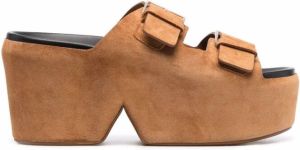 Clergerie Esme leather mules Brown