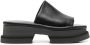 Clergerie Faith platform leather sandals Black - Thumbnail 1