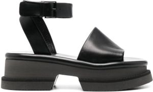 Clergerie Filate open-toe leather sandals Black