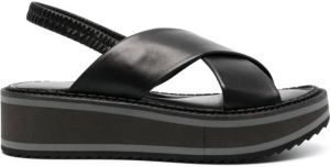 Clergerie Freedom lambskin sandals Black