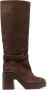Clergerie Ninon 100mm high heel boots Brown - Thumbnail 1