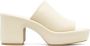 Clergerie open-toe platform leather mules Yellow - Thumbnail 1