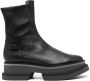 Clergerie platform sole leather ankle boots Black - Thumbnail 1
