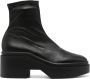Clergerie round-toe 85mm leather boots Black - Thumbnail 1