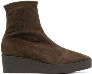 Clergerie wedge-sole ankle boots Green