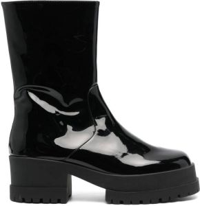Clergerie Wilmerv 70mm patent-leather ankle boots Black