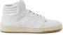 Closed panelled leather high-top sneakers White - Thumbnail 1