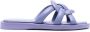 Coach Issaa leather flat sandals Purple - Thumbnail 1