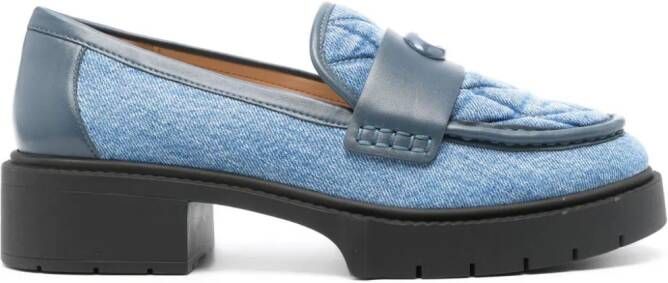 Coach Leah platform loafers Blue