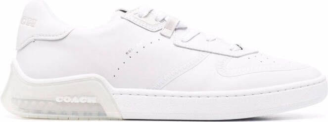 Coach low-top lace-up trainers White