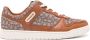 Coach monogram-pattern lace-up sneakers Brown - Thumbnail 1