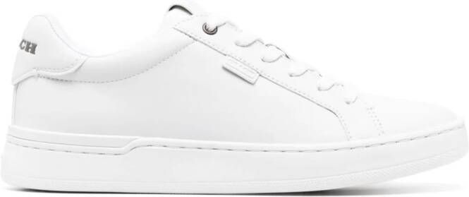 Coach round-toe lace-up sneakers White