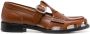 College cut-out calf-leather loafers Brown - Thumbnail 1