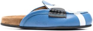 College penny-loafer slip-on mules Blue
