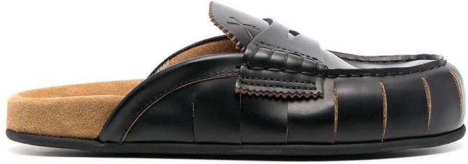 college penny slot 20mm slippers Black