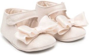 Colorichiari bow-detail ballerina shoes Neutrals