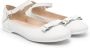 Colorichiari bow-detail leather ballerina shoes White - Thumbnail 1