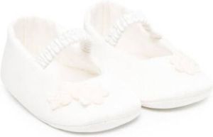 Colorichiari floral-appliqué Mary Jane shoes White