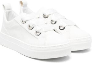 Colorichiari leather lace-up sneakers White