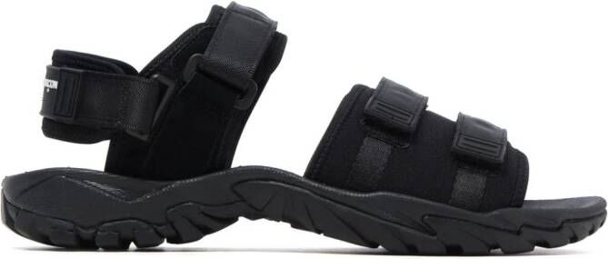 Comme des Garçons Homme logo-appliqué touch-strap sandals Black