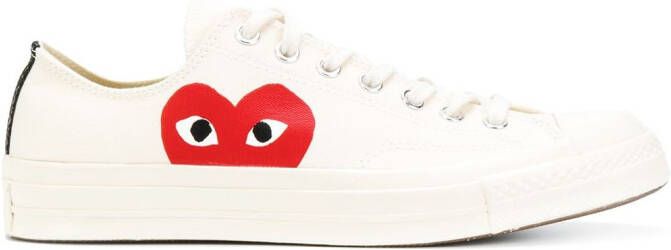 Comme Des Garçons Play x Converse Chuck 70 OX "Half Heart White" sneakers Neutrals