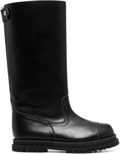 Comme des Garçons TAO knee-length leather boots Black
