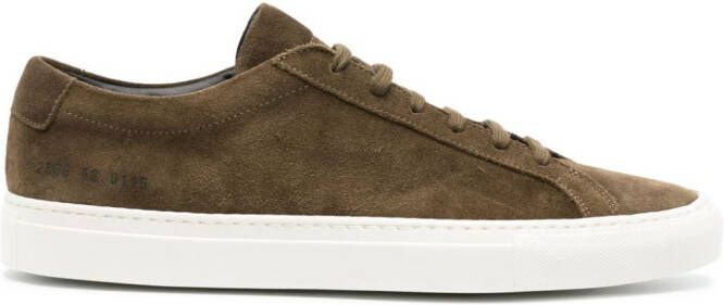 Common Projects Achilles suede low-top sneakers Green