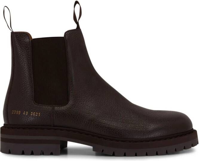 Common Projects ankle leather boots Brown