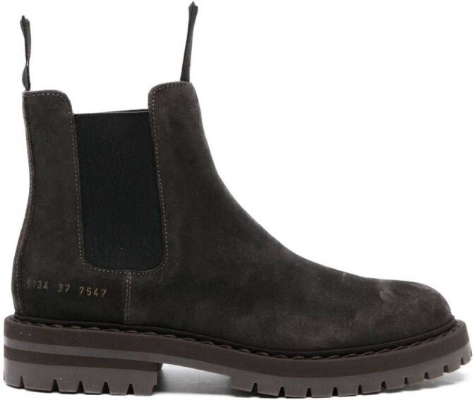 Common Projects Chelsea suede ankle boots Grey