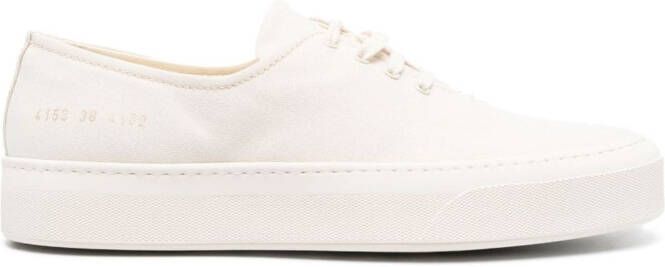 Common Projects Four Hole low-top canvas sneakers Neutrals