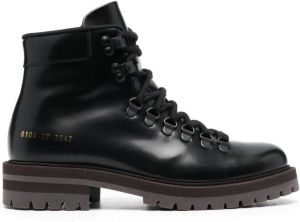 Common Projects lace-up hiking boots Black