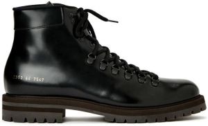 Common Projects lace-up leather boots Black