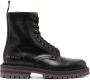 Common Projects lace-up leather combat boots Black - Thumbnail 1