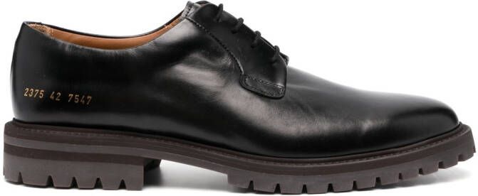 Common Projects leather derby shoes Black